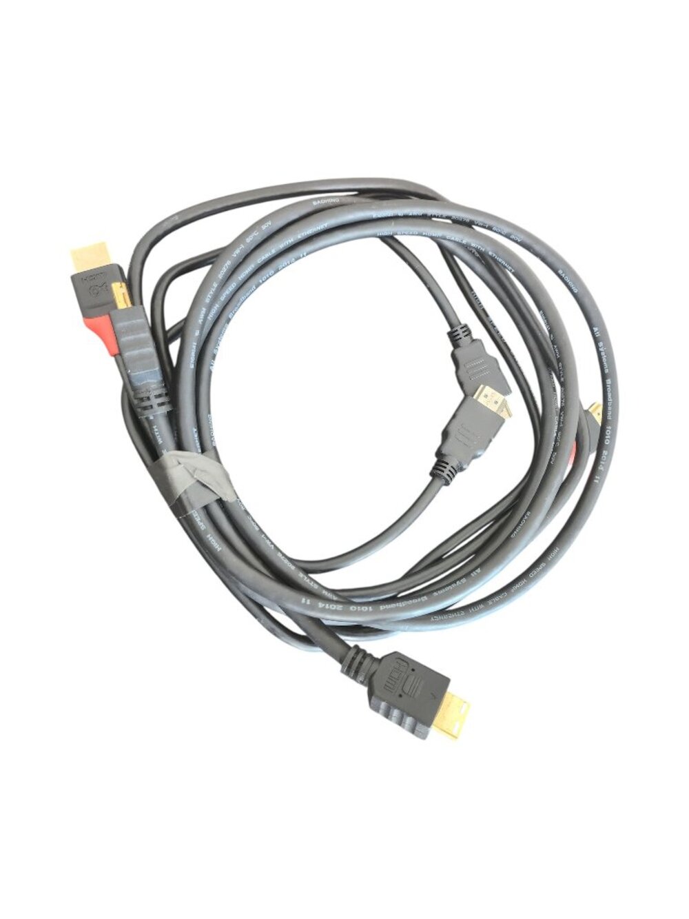 High Speed HDMI Cable Bundle with Ethernet Black Set of 3 with HDMI to USB C Ada